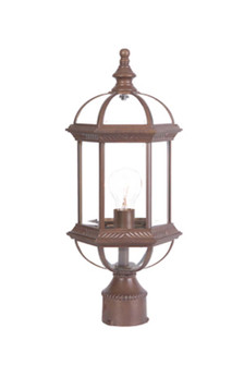 Dover One Light Post Mount in Burled Walnut (106|5277BW)