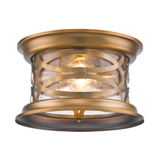 Lincoln Two Light Ceiling Mount in Antique Brass (106|1534ATB)