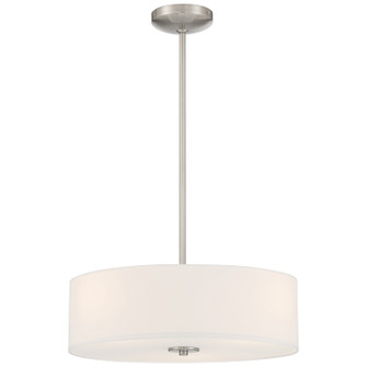 Mid Town LED Pendant or Semi-Flush in Brushed Steel (18|64065LEDDLP-BS/WH)