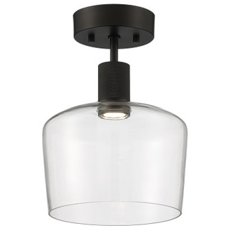 Port Nine Chardonnay LED Semi-Flush Mount in Matte Black (18|63147LEDD-MBL/CLR)