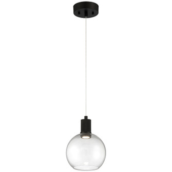 Port Nine Burgundy LED Pendant in Matte Black (18|63142LEDD-MBL/CLR)