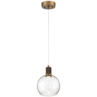 Port Nine Burgundy LED Pendant in Antique Brushed Brass (18|63142LEDD-ABB/SDG)