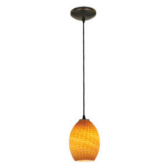 Brandy FireBird LED Pendant in Oil Rubbed Bronze (18|28023-3C-ORB/AMBFB)