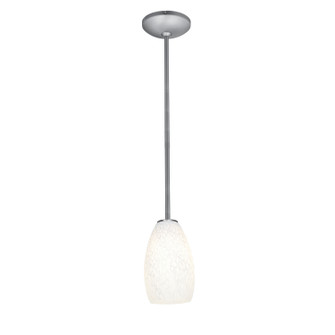 Champagne LED Pendant in Brushed Steel (18|28012-4R-BS/WHST)