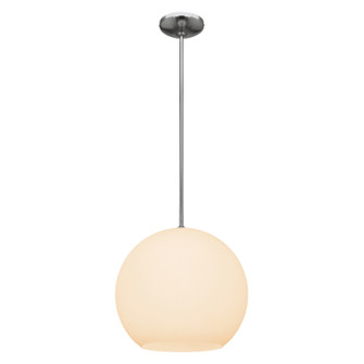 Nitrogen LED Pendant in Brushed Steel (18|23952LEDDLP-BS/OPL)