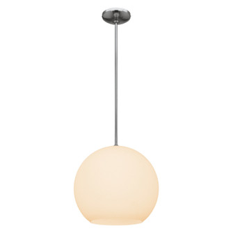 Nitrogen One Light Pendant in Brushed Steel (18|23952-BS/OPL)