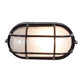 Nauticus Dual Mount One Light Bulkhead in Black (18|20292-BL/FST)