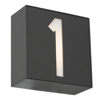 Numero LED Wall Fixture in Matte Black (397|50090NL-1-MB)