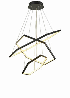 Senary LED Foyer Chandelier in Black (343|T1038-BK)