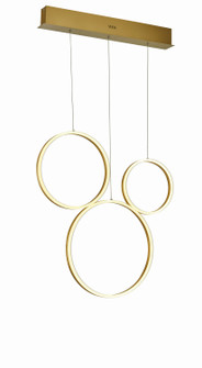 Halo LED Pendant in Brushed Gold (343|T1026-BG)