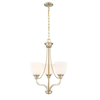 Alberta Three Light Chandelier in Modern Gold (59|492003-MG)