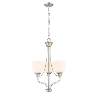 Alberta Three Light Chandelier in Brushed Nickel (59|492003-BN)