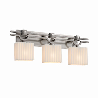 Porcelina Three Light Bath Bar in Brushed Nickel (102|PNA-8503-55-PLET-NCKL)