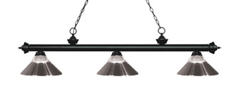 Riviera Three Light Billiard in Matte Black (224|200-3MB-RBN)