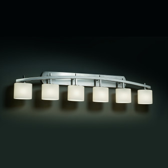 Fusion Six Light Bath Bar in Brushed Nickel (102|FSN-8596-30-OPAL-NCKL)