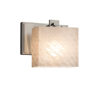 Fusion One Light Wall Sconce in Brushed Nickel (102|FSN-8447-55-WEVE-NCKL)