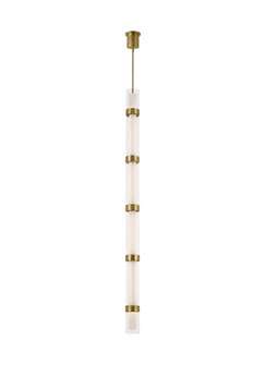 Wit LED Pendant in Aged Brass (182|700TDWIT6R-LED930)
