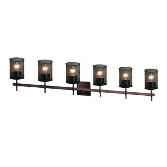 Wire Mesh Six Light Bath Bar in Dark Bronze (102|MSH-8416-10-DBRZ)