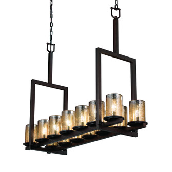 Fusion LED Chandelier in Matte Black (102|FSN-8764-10-MROR-MBLK-LED14-9800)