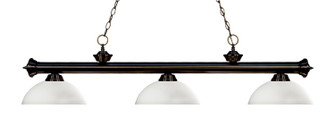 Riviera Three Light Billiard in Bronze (224|200-3BRZ-DMO14)