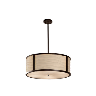 Porcelina Six Light Pendant in Dark Bronze (102|PNA-9542-WAVE-DBRZ)