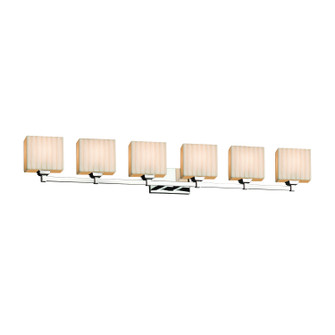 Porcelina Six Light Bath Bar in Dark Bronze (102|PNA-8436-55-WFAL-DBRZ)