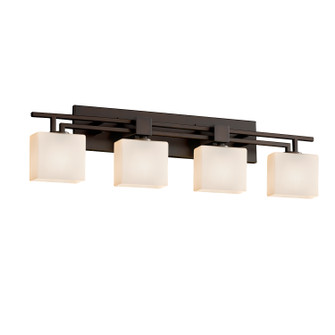Fusion Four Light Bath Bar in Dark Bronze (102|FSN-8704-55-OPAL-DBRZ)