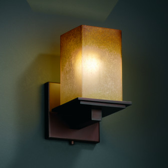 Fusion One Light Wall Sconce in Dark Bronze (102|FSN-8671-15-CRML-DBRZ)