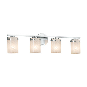 Fusion Four Light Bath Bar in Polished Chrome (102|FSN-8454-10-WEVE-CROM)