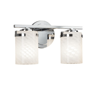 Fusion Two Light Bath Bar in Polished Chrome (102|FSN-8452-10-WEVE-CROM)