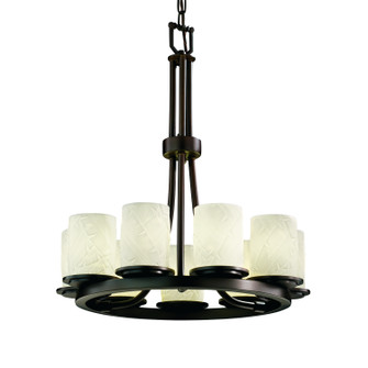 Limoges LED Chandelier in Dark Bronze (102|POR-8766-10-BANL-DBRZ-LED9-6300)