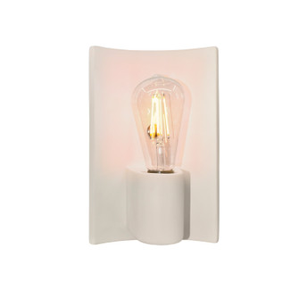 Ambiance One Light Wall Sconce in Matte White (102|CER-7061-MAT-BRSS)