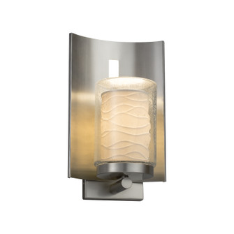 Limoges One Light Outdoor Wall Sconce in Brushed Nickel (102|POR-7591W-10-WAVE-NCKL)