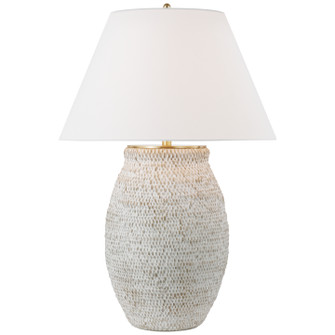 Avedon LED Table Lamp in Plaster White Rattan (268|MF 3002PWR-L)