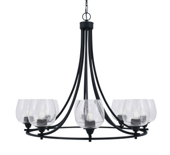 Paramount Eight Light Chandelier in Matte Black (200|3408-MB-4810)