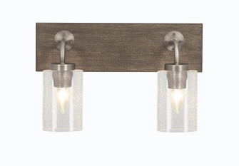 Oxbridge Two Light Bathroom Lighting in Graphite & Painted Distressed Wood-look (200|1772-GPDW-300)