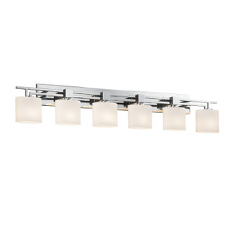 Fusion Six Light Bath Bar in Polished Chrome (102|FSN-8706-30-OPAL-CROM)
