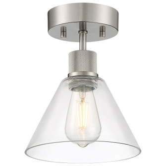 Port Nine Martini LED Semi Flush Mount in Brushed Steel (18|63146LEDDLP-BS/CLR)