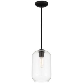 Clarity LED Pendant in Black (18|29010LEDDLP-BL/CLR)