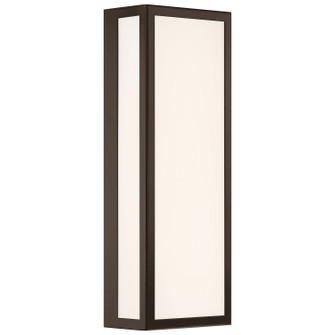 GEO Dual Voltage LED Outdoor Wall Mount in Bronze (18|20091LEDMG-BRZ/ACR)