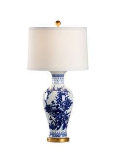 Chelsea House Misc One Light Table Lamp in Blue/White/Gold (460|69790)