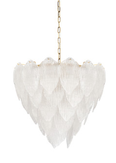 Chelsea House (General) Nine Light Chandelier in Antique Brass/Frosted (460|69623)
