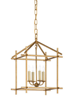 Claire Bell Four Light Lantern in Gold (460|69454)