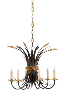 Chelsea House Misc Six Light Chandelier in Black (460|69411)