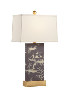Pam Cain One Light Table Lamp in Purple/White (460|69382)