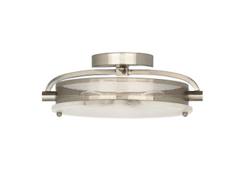 Wildwood Two Light Flush Mount in Silver/White (460|67235)