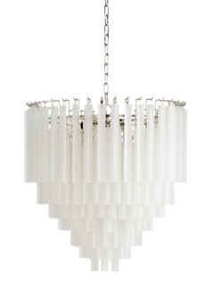 Wildwood (General) Nine Light Chandelier in Polished Nickel/Frosted (460|67211)