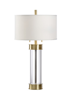 Frederick Cooper Two Light Table Lamp in Clear/Antique Brass (460|65651)