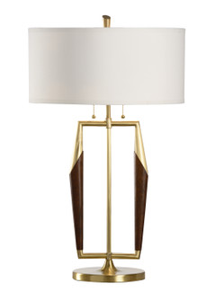 Larry Laslo Two Light Table Lamp in Brown/Gold (460|65516)