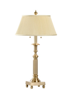Wildwood Two Light Candlestick Lamp in Gold/Cream (460|593)